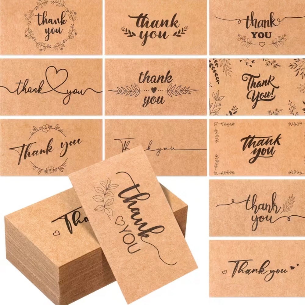 100 Assorted Thank You Cards
